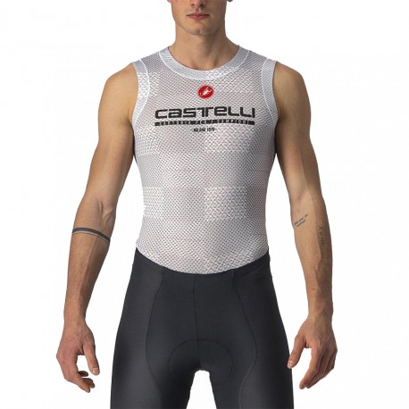 Castelli Canotta Ciclismo Pro Mesh Argento Grigio Uomo