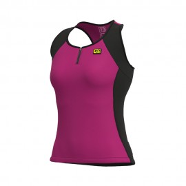 Top Ciclismo Color Block Porpora