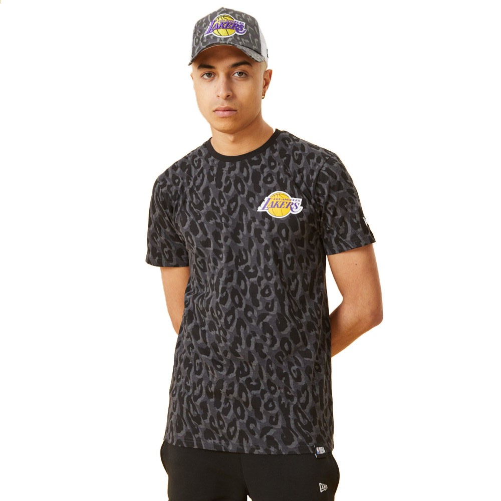 New Era Maglia Basket Nba Aop Lakers Nero Giallo Uomo - Acquista online su  Sportland