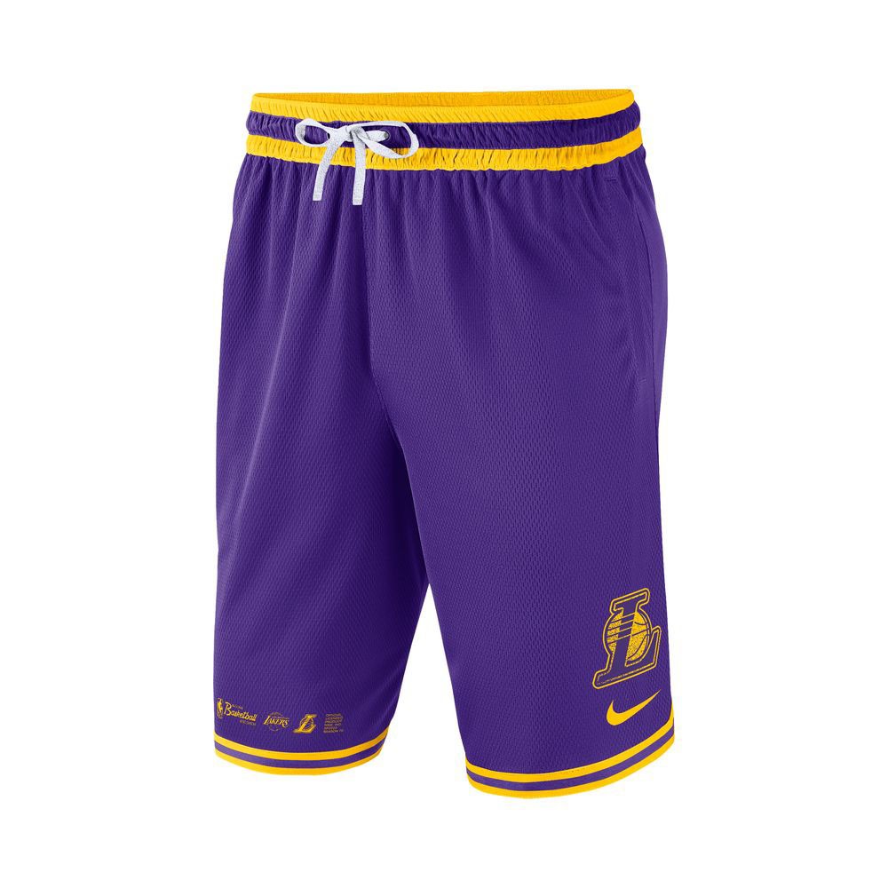 Nike Pantaloncini Basket Nba Lakers Dna Viola Giallo Uomo - Acquista online  su Sportland