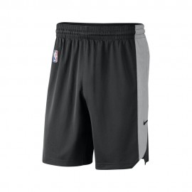 Nike Pantaloncini Basket Nba Nets Pract 18 Nero Argento Uomo