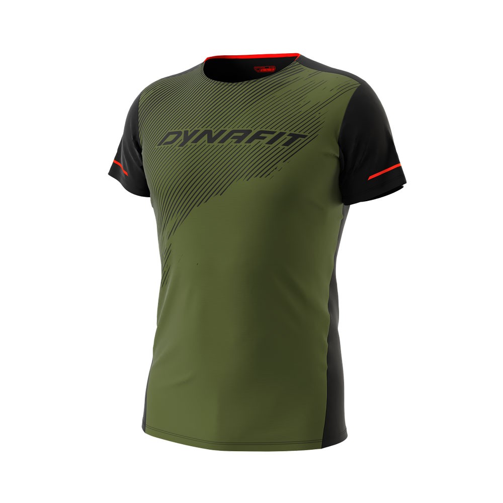 Dynafit T-Shirt Trail Running Alpine 2 Verde Militare Uomo XL