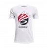 Under Armour Maglia Basket Curry Symbol Bianco Nero Bambino