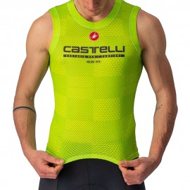 Castelli Canotta Ciclismo Pro Mesh Electric Lime Uomo
