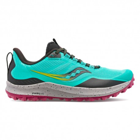 Saucony Peregrine 12 Cool Mint Acid - Scarpe Trail Running Donna