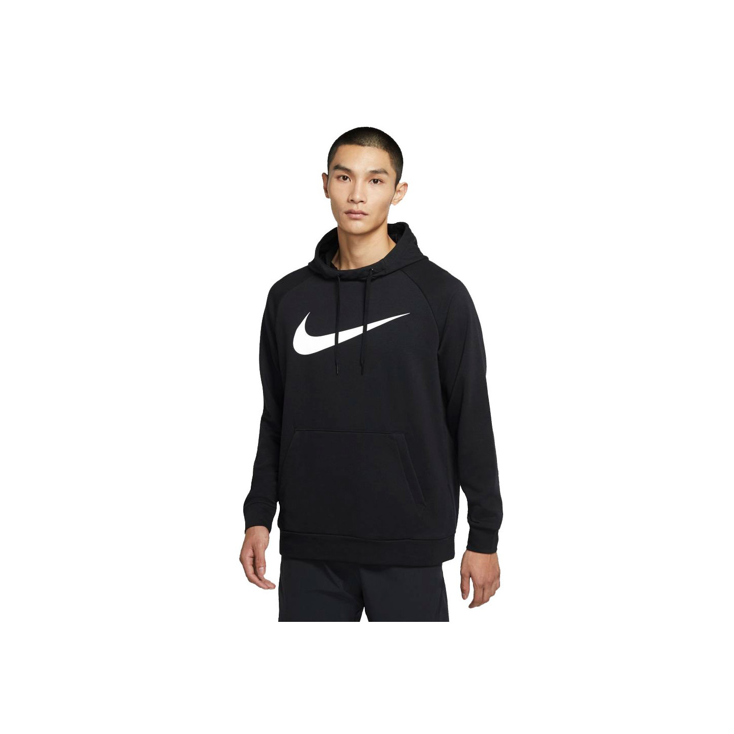 Nike Felpa Con Cappuccio Logo Nero Uomo L