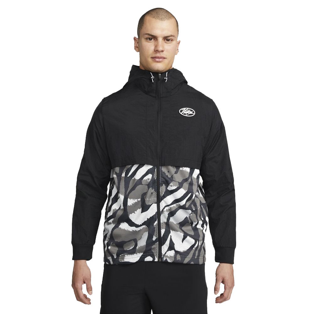 Image of Nike Felpa Palestra Con Cappuccio P Sport Clash Nero Uomo M