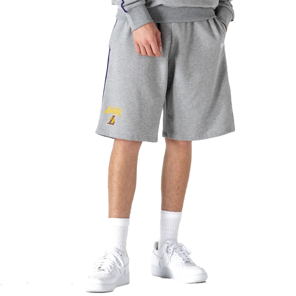 Image of New Era Shorts Piping Los Angeles Grigio Viola Uomo XL