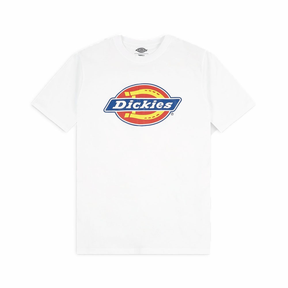 Dickies T-Shirt Icon Logo Bianco Uomo L