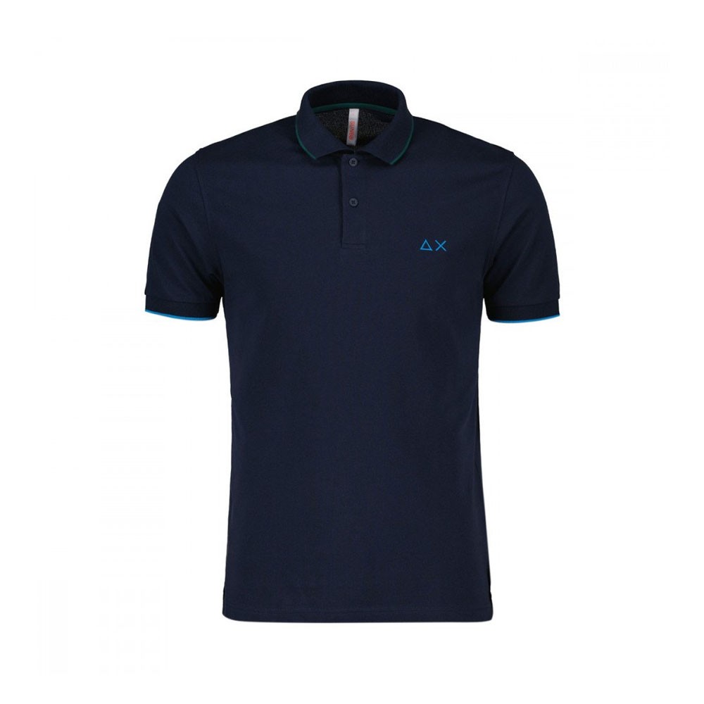 Sun 68 Polo Bordino Blu Scuro Uomo S