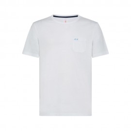 Sun 68 T-Shirt Taschino Bianco Uomo