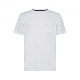 Sun 68 T-Shirt Taschino Bianco Uomo