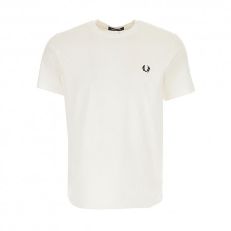 Fred Perry T-Shirt Stampa Back Bianco Uomo