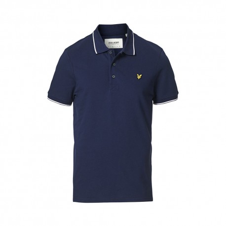 Lyle & Scott Polo Tinta Unita Blu Uomo