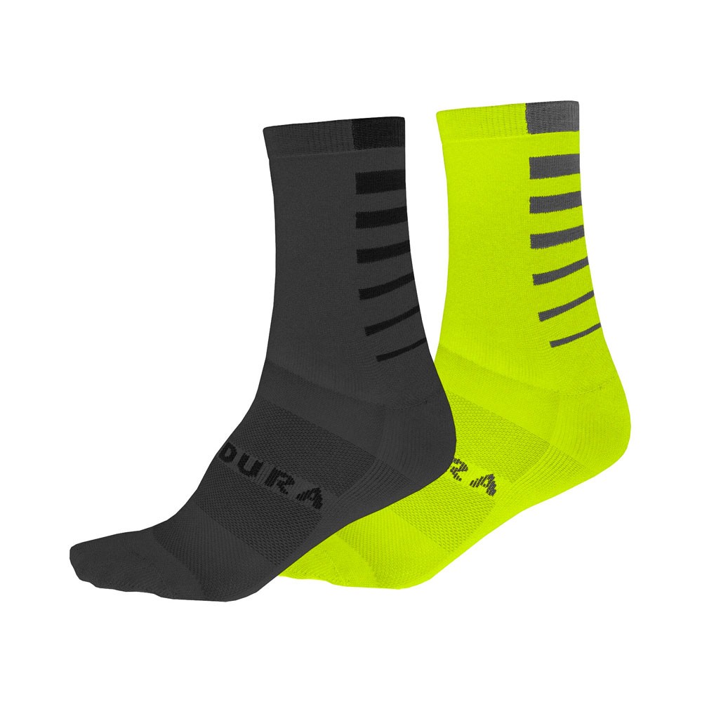 Endura Calze Coolmax Stripe (Bipack) Hi-Viz Giallo - Acquista online su  Sportland