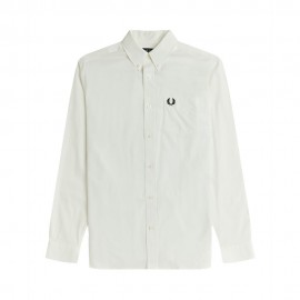 Fred Perry Camicia Logo Bianco Uomo