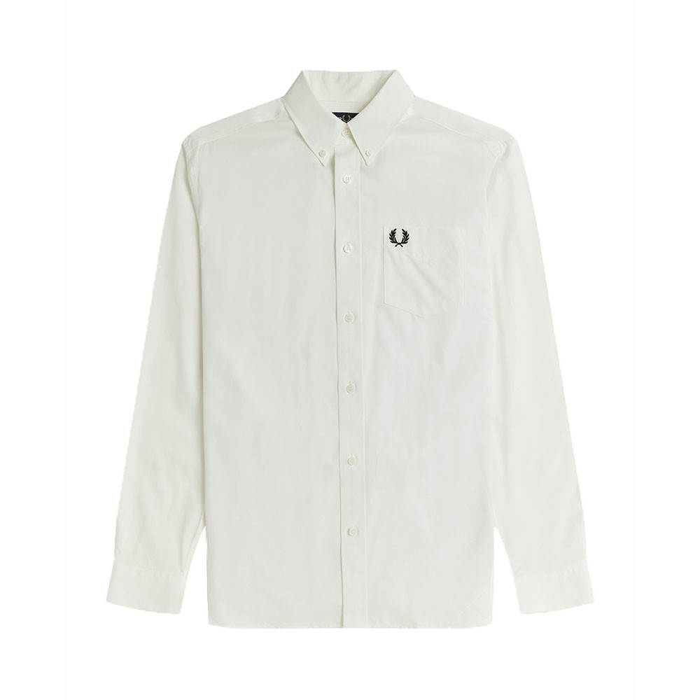 Image of Fred Perry Camicia Logo Bianco Uomo XL