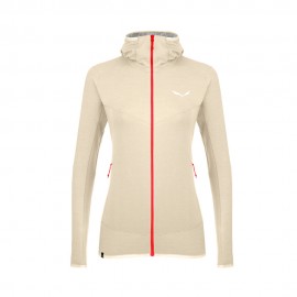 Salewa Fleece Light Micro Oatmeal Melange Donna