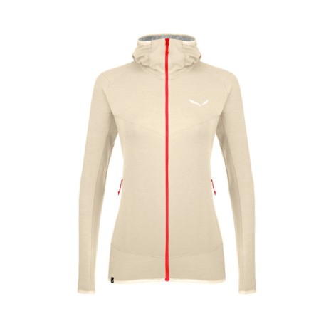 Salewa Fleece Light Micro Oatmeal Melange Donna