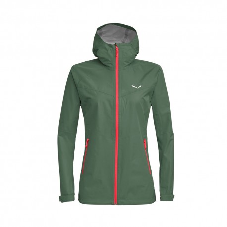 Salewa Giacca Trekking Powertex Puez Aqua 3 Duck Verde Donna