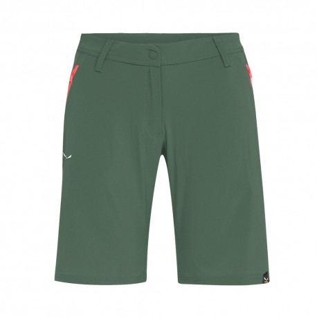 Salewa Pantaloni Corti Trekking Talvena Raw Verde Donna