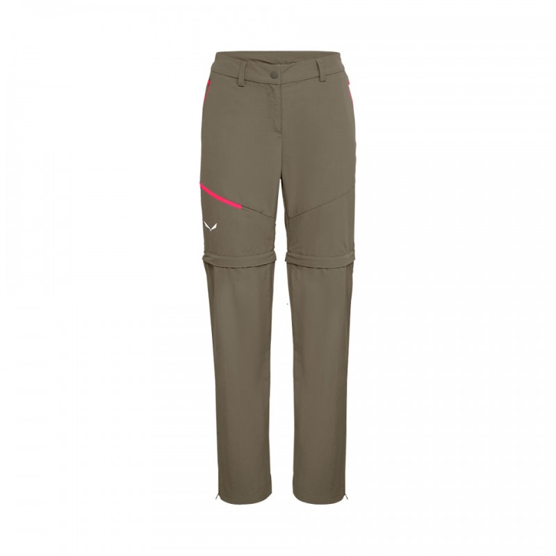 Salewa Pantaloni Trekking Convertibile Isea Marrone Donna - Acquista online  su Sportland