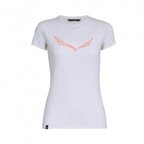Salewa T-Shirt Solid Bianco Donna