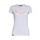 Salewa T-Shirt Solid Bianco Donna
