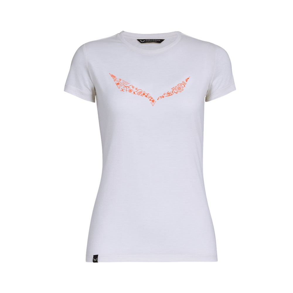 Salewa T-Shirt Solid Bianco Donna EUR 46