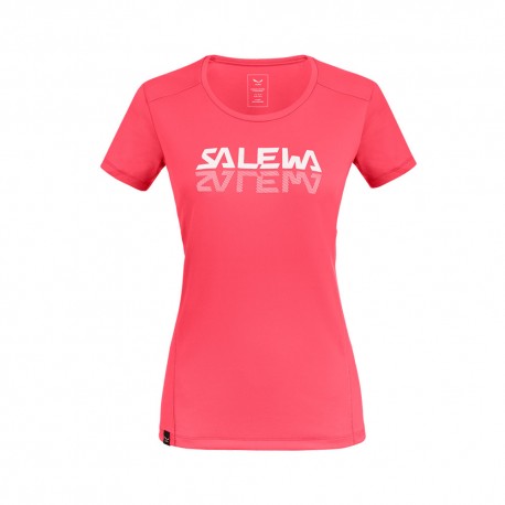 Salewa T-Shirt Sporty Graphic Calypso Coral Donna