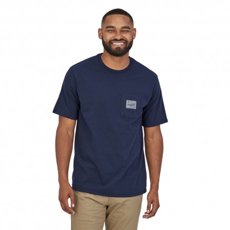 Patagonia T-Shirt Quality Surf Pocket New Navy Uomo