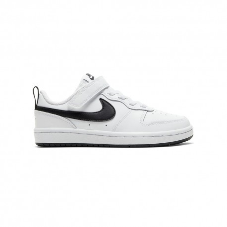 Nike Court Borough Low 2 Ps Bianco Nero - Sneakers Bambino