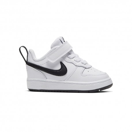 Nike Court Borough Low 2 Td Bianco Nero - Sneakers Bambino