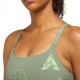 Nike Reggiseno Sportivo Yoga Verde Donna