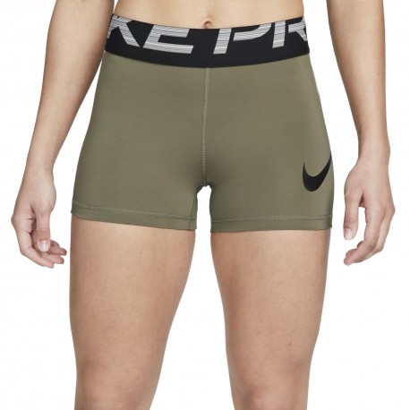 Nike Shorts Sportivi Pro Verde Donna