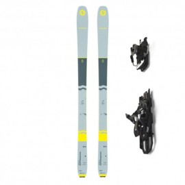 Blizzard Set Sci Alpinismo Zero G 84+Att.Alp Demo10+Pelli Grigio Giallo Uomo
