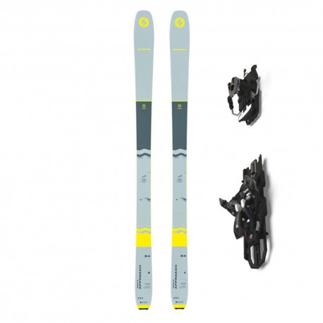 Blizzard Set Sci Alpinismo Zero G 84+Att.Alp Demo10+Pelli Grigio Giallo Uomo