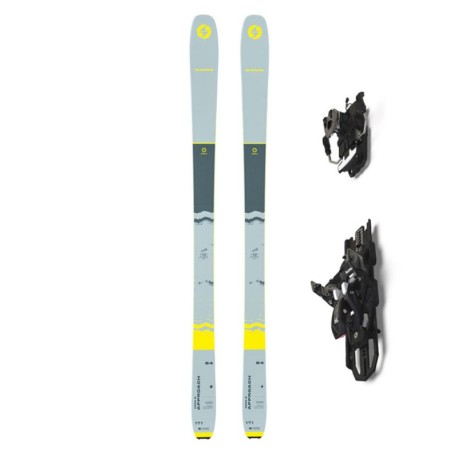Blizzard Set Sci Alpinismo Zero G 84+Att.Alp Demo10+Pelli Grigio Giallo Uomo