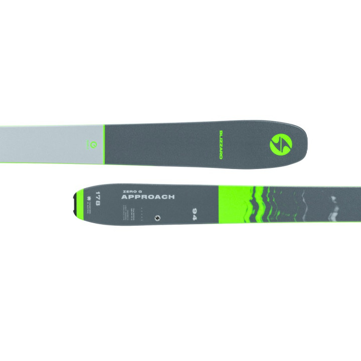 Blizzard Set Sci Alpinismo Zero G 84+Att.Alp Demo10+Pelli Grigio Giallo Uomo