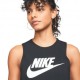 Nike Canotta Logo Nero Donna