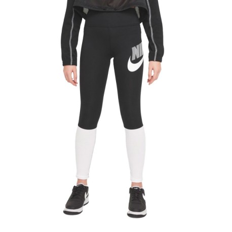 Nike Leggings Bicolor Nero Ragazza