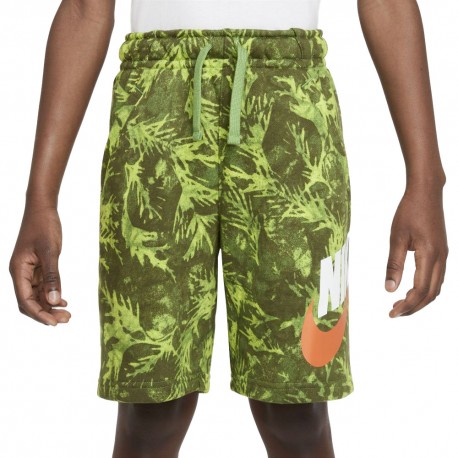 Nike Shorts Camo Leaf Verde Bambino