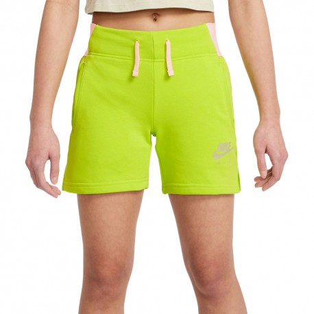 Nike Shorts Logo 5In Verde Bambina