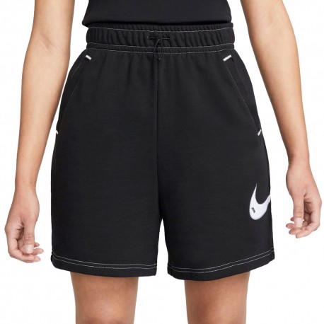 Nike Shorts Swoosh Nero Donna