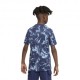 Nike T-Shirt Camo Leaf Blu Bambino