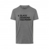 Black Diamond T-Shirt Stacked Logo Charcoal Heather Uomo