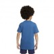 Nike T-Shirt Logo Mondo Blu Bambino