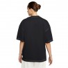 Nike T-Shirt Logo Nero Bianco Donna