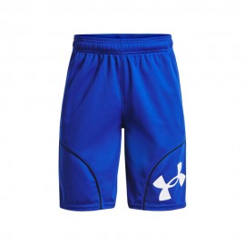 Under Armour Pantaloncini Basket Perimeter Blue Bianco Bambino