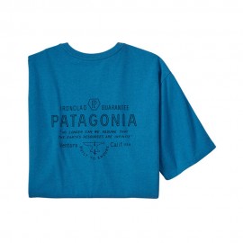 Patagonia T-Shirt Forge Mark Anacape Blu Uomo